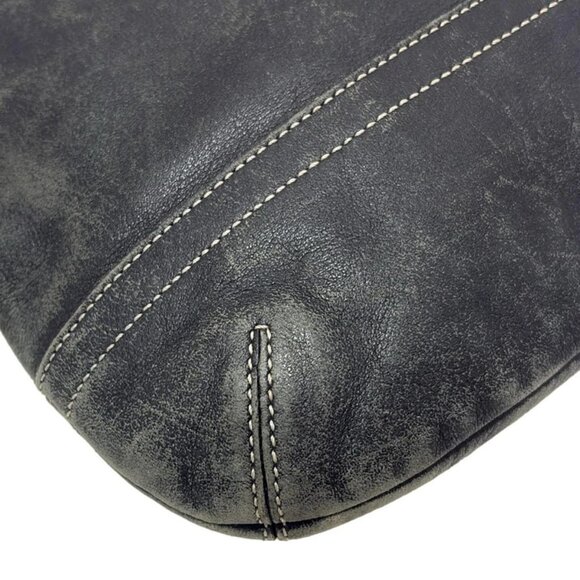 Auth COACH Legacy Soft Slim Leather Duffle 1415 Black Leather - Shoulder Bag - Picture 4 of 9